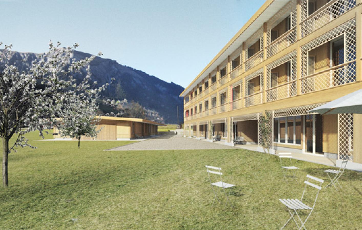 Neubau Wohnheim Bergquelle, Lenk im Simmental