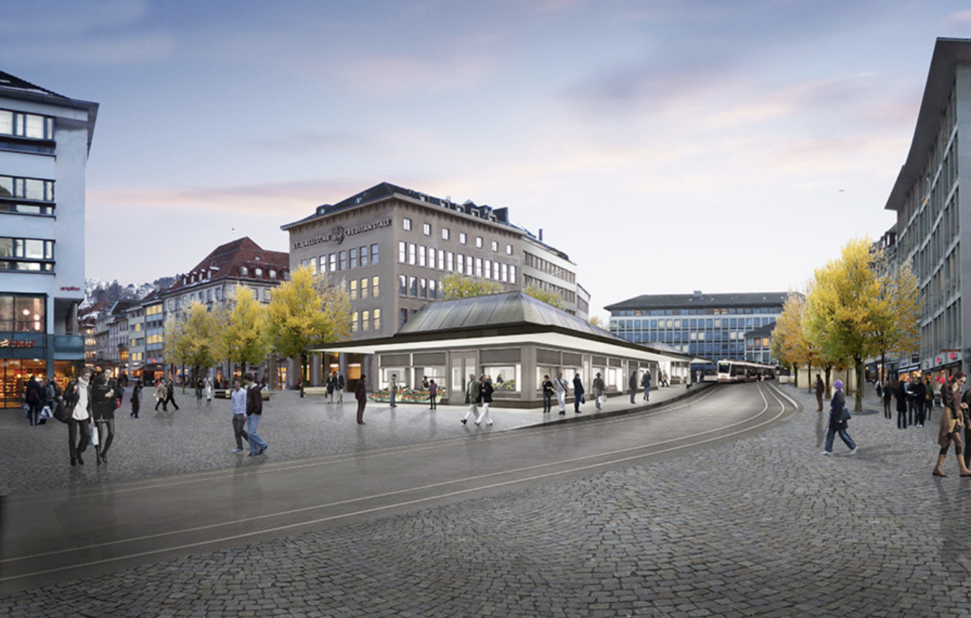 Neugestaltung Bohl, Marktplatz und Blumenmarkt