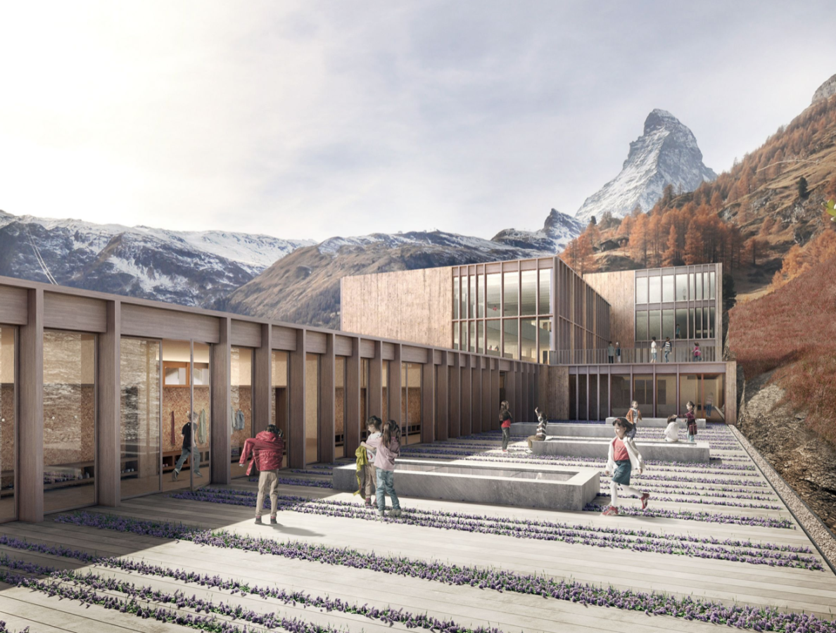 Schulanlage Walka mit Auditorium Zermatt