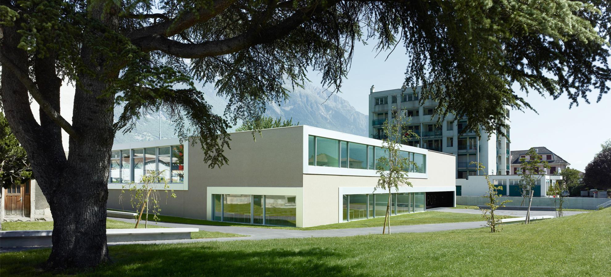 Concours de projets pour l’agrandissement de l’école professionnelle de Martigny, Construction d’une salle de sport et de salles de classes