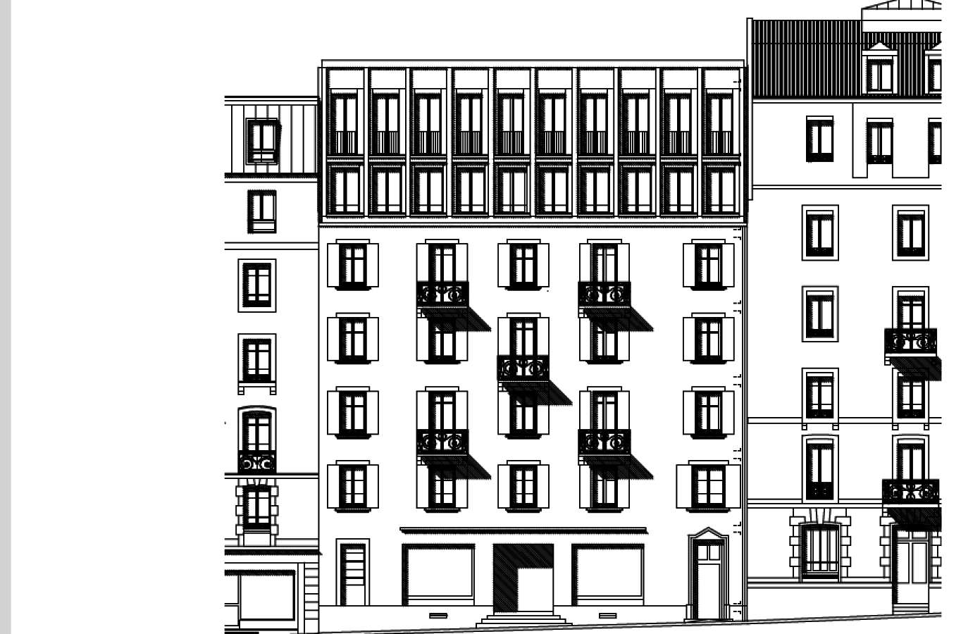 Réhabilitation, agrandissement et surélévation de l'immeuble d'habitation à la rue de la Servette 37