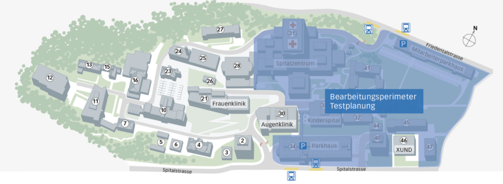 Testplanung Entwicklungsplan Luzerner Kantonsspital LUKS