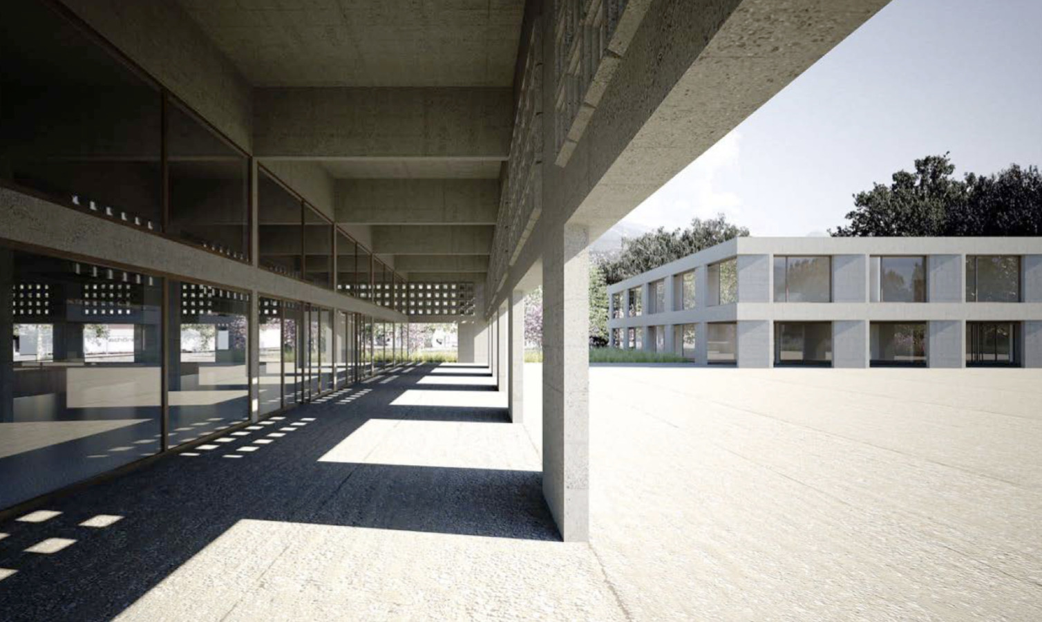 l'extension du centre scolaire de Champsec, la construction d'une salle de gymnastique et d'une UAPE