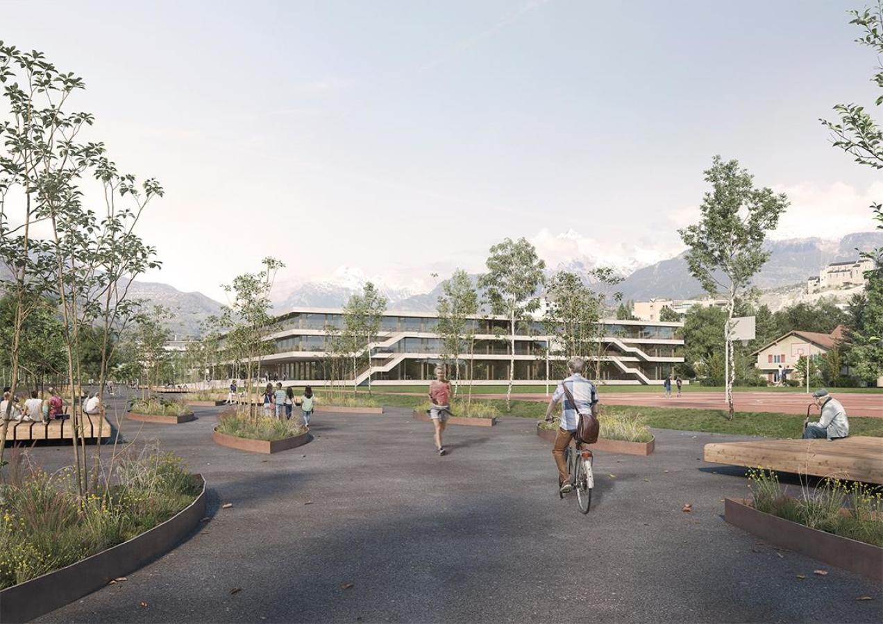 Concours de projets pour la construction d'un nouveau collège à Sion